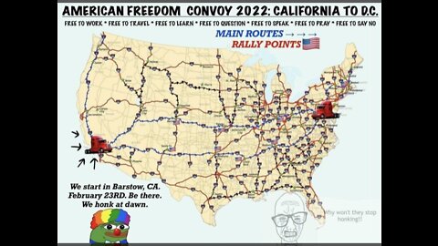 USA The People’s Convoy Announcement : Let Freedom Roll 2/23/2022