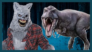 Werewolf Transformation Nerf War - Giant T-Rex Attack