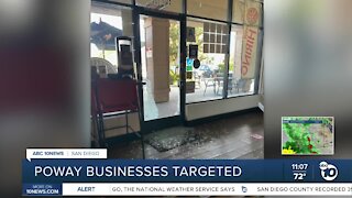 Multiple businesses targeted by thieves in 30-minute span