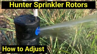 Hunter Irrigation ● How to Adjust Sprinkler Rotors Yourself ✅