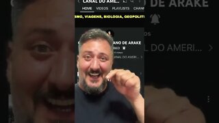 Acaba de nascer o CANAL DO AMERICANO DE ARAKE, meu segundo canal, bora lá?