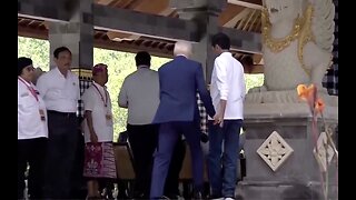 79-Year-Old Joe Biden Trips on Stairs During G20 Mangrove Tour