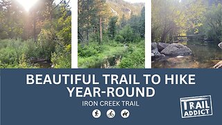 This is the perfect trail to hike year-round in the Black Hills (Iron Creek Trail)