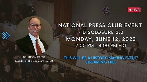 FULL: Steven Greer's UFO Disclosure National Press Club Event! (6/12/23)