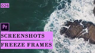 How to make Screenshots with Premiere Pro