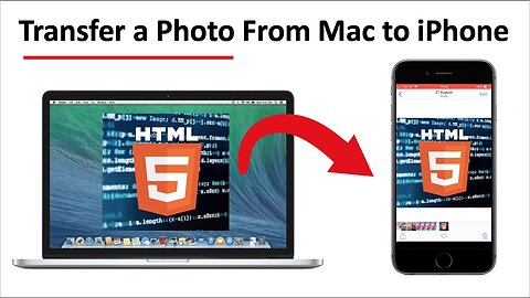 How to TRANSFER a Photo From Mac to iPhone Using AirDrop