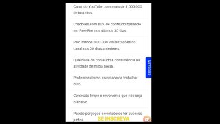 COMO CONSEGUIR O FAMOSO VERIFICADO DA GARENA E SE TORNAR UM PARCEIRO E INFLUENCIADOR DE FREE FIRE.