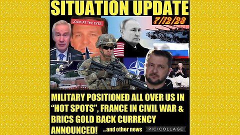 SITUATION UPDATE 7/12/23 - Military Positioned In Hot Spots Across Us, Chemical Rockets Stolen