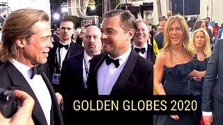 LEO, BRAD & JENNIFER Hugging It Out On RED CARPET - Up Personal Golden Globes 2020