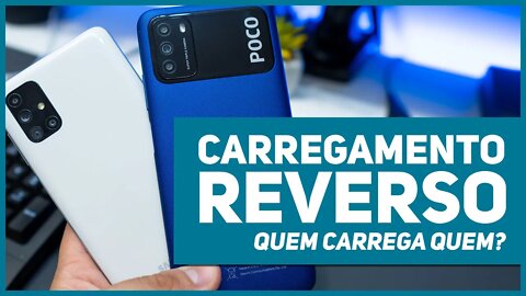 CARREGAMENTO REVERSO nos 2 SMARTPHONES - QUEM CARREGA QUEM? #Shorts