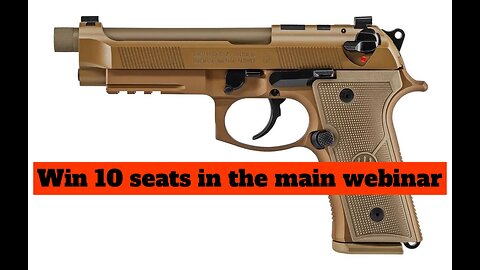 BERETTA M9A4 18 ROUND 9MM PISTOL MINI #2 FOR 10 SEATS IN THE MAIN WEBINAR