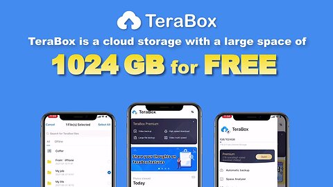TERABOX 1TB FREE CLOUD STORAGE LIFETIME