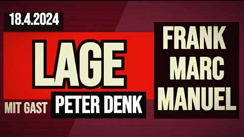 LAGE mit Frank, Manuel, Marc und Peter Denk #18.04.24 Satiredauersendung!