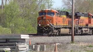 Norfolk Southern Manifest Mixed Freight Train with BNSF Power from Berea, Ohio May 7, 2022