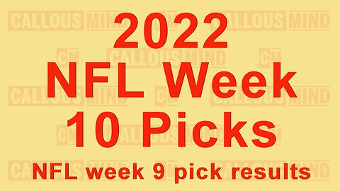2022 NFL Week 10 picks - week 9 pick results - Happy Veterans Day