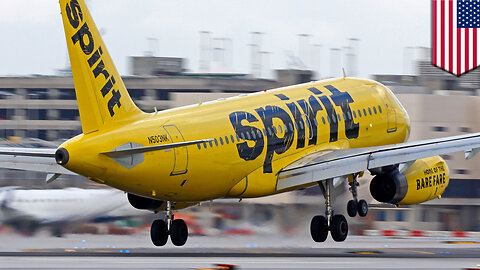 Spirit Airlines engine failure: Spirit plane spewing parts after Detroit takeoff - TomoNews