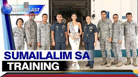 Miss Universe PH 2023 Michelle Dee, sumailalim sa isang training sa Philippine Air Force