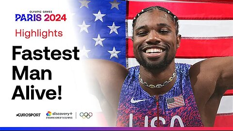 USA's Noah Lyles wins DRAMATIC Olympic 100m gold by 0.005sec/ Paris2024 Olympics