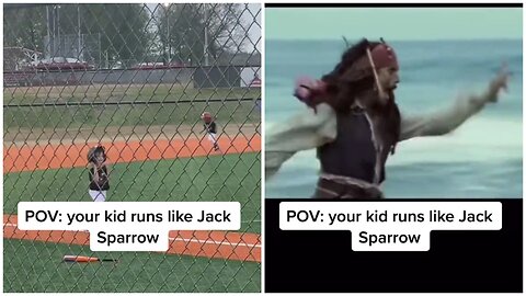 POV: your kid runs like Jack Sparrow