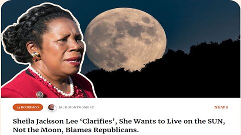 Democrat Says She Wants to Live on The Sun - 4/12/2024