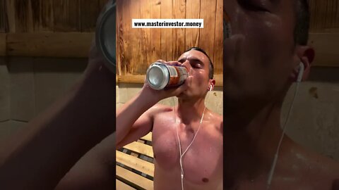 How to stay hydrated with NOS in the sauna & make cash flow? MASTER INVESTOR #shorts #nosenergydrink