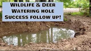 Illinois Wildlife pond (deer water hole) FOLLOW UP! Did they work!?