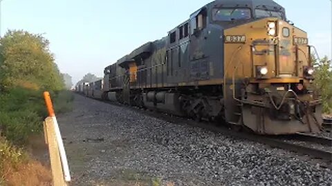 CSX I138 Intermodal Train from Sterling, Ohio August 11, 2023