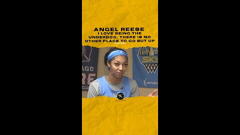 @angelreese5 I love being the underdog, there is no other place to go but up.