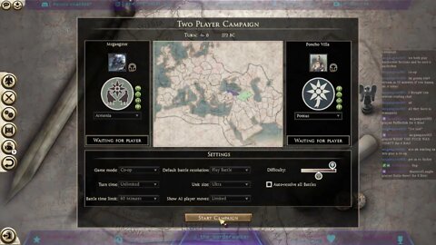 Poncho Villa Streams Total War Rome 2 Radious Mod Multiplayer Campaign Pontus Legendary 2022-06-17