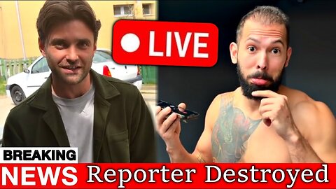 Andrew Tate DESTROYS Reporter (NEW Interview) 🔴LIVE🔴