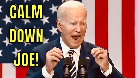 Biden started Randomly SCREAMING during his speech Today in Maryland