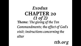 Exodus Chapter 20 (Bible Study) (1 of 2)