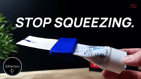 ✋ STOP Squeezing - EASY 3D Print Lifehack - Toothpaste Tube Squeezer 3D Print