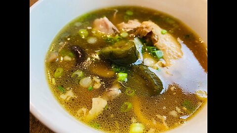 Chicken and Pickled Cucumber Soup 黑瓜鸡汤