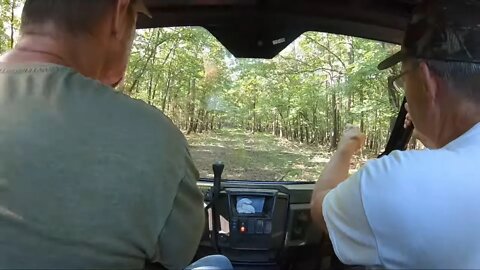 Polaris Ride through the woods-Kentucky land vlog Deer tower INTEL