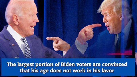 The largest portion of Biden voters are convinced that his age does not work in his favor