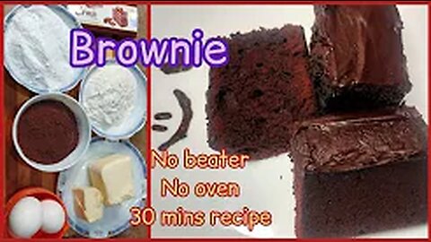 Chocolate Brownie, Fudgy brownie.