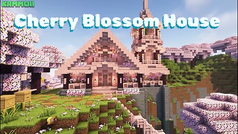Minecraft: How to build a cherry Blossom house | Simple Tutorial