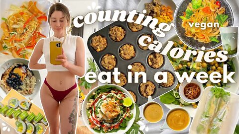 Counting Calories won't help you love yourself.. | what I *actually* eat in a week ( vegan recipes )