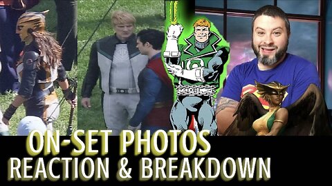 Superman Set Photos - Green Lantern Guy Gardner, Hawkgirl FIRST LOOK - BREAKDOWN