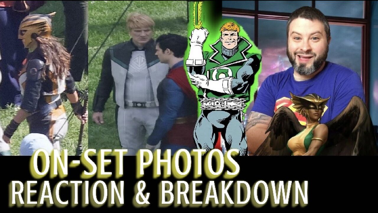 Superman Set Photos Green Lantern Guy Gardner, Hawkgirl FIRST LOOK