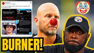 Steelers CLOWN OC Matt Canada Using a BURNER To DEFEND his GARBAGE OFFENSE?! Mike Tomlin's MESS!