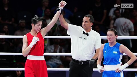 Another transgender freak Lin Yu-Ting beat a girl in a boxing match at the Paris Olympics