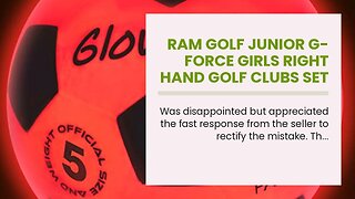 Ram Golf Junior G-Force Girls Right Hand Golf Clubs Set with Bag