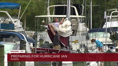 Rebecca Petite in Hillsborough | Residents in the Ruskin area living on boats, are under a mandatory evacuation order.