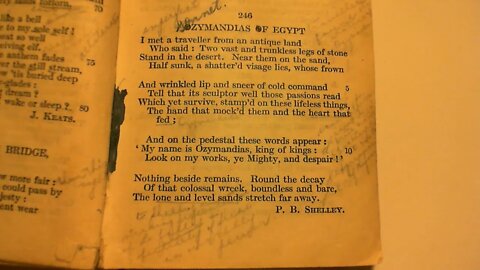 Ozymandias Of Egypt - P. B. Shelley