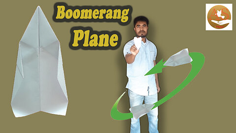 How to Make Boomerang Plane Ver 49 origami boomerang plane