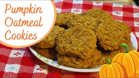 Pumpkin Oatmeal Cookies Recipe 🎃 (Never made these before!) How did they turn out? You'll see!