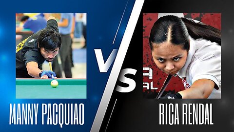 Manny Pacquiao Vs Rica Rendal | YOUTUBE SENSATION | 10 Balls Tournament