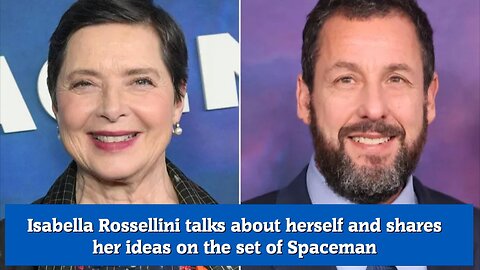Isabella Rossellini talks about herself and shares her ideas on the set of Spaceman